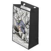 White Rabbit Alice in Wonderland Clocks Klein Cadeauzakje (Achterkant Gekanteld)