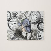 White Rabbit Alice in Wonderland Clocks Legpuzzel (Horizontaal)