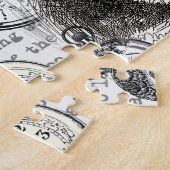 White Rabbit Alice in Wonderland Clocks Legpuzzel (Zijkant)