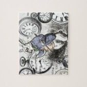 White Rabbit Alice in Wonderland Clocks Legpuzzel (Verticaal)