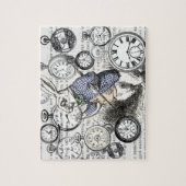 White Rabbit Alice in Wonderland Clocks Legpuzzel (Verticaal)