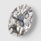 White Rabbit Alice in Wonderland Clocks Ronde Klok (Hoek)