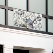 White Rabbit Alice in Wonderland Clocks Spandoek (Buitenkant Gebouw)