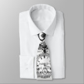 White Rabbit Alice in Wonderland Clocks Stropdas (Gebonden)