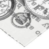 White Rabbit Alice in Wonderland Clocks Tafelkleed (Gekanteld)