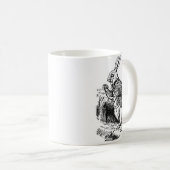 White Rabbit - Alice in Wonderland Cup Koffiemok (Voorkant rechts)