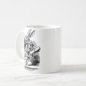White Rabbit - Alice in Wonderland Cup Koffiemok (Voorkant links)