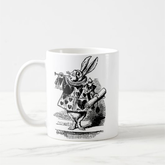 White Rabbit - Alice in Wonderland Cup Koffiemok (Links)