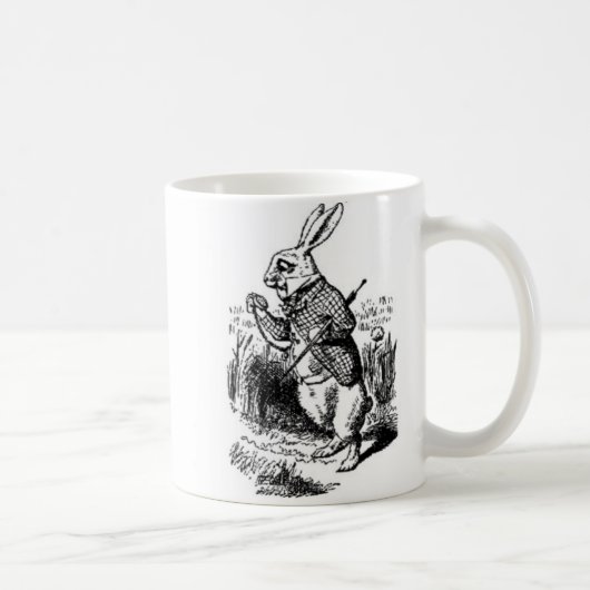 White Rabbit - Alice in Wonderland Cup Koffiemok (Rechts)