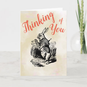 White Rabbit Alice in Wonderland die je denkt Kaart