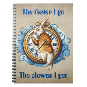White Rabbit, Alice in Wonderland karakter. Notitieboek