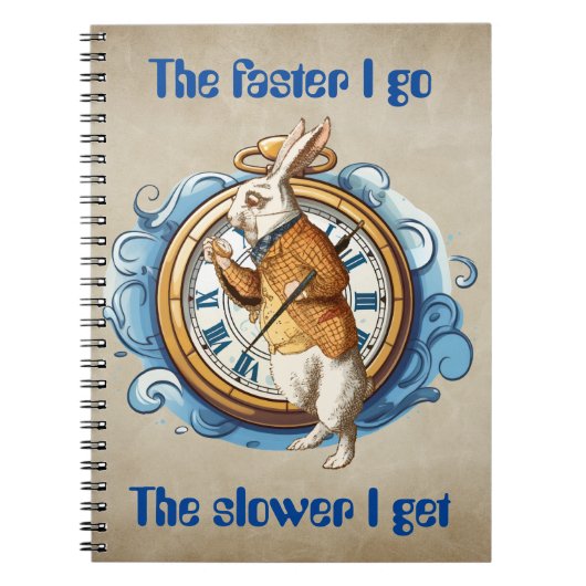 White Rabbit, Alice in Wonderland karakter. Notitieboek (Voorkant)