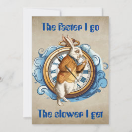 White Rabbit, Alice in Wonderland karakter. Notitiekaartje