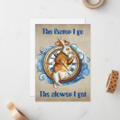 White Rabbit, Alice in Wonderland karakter. Notitiekaartje (Voorkant / Achterkant in situ)