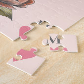 White Rabbit Alice in Wonderland Monogram Legpuzzel (Zijkant)