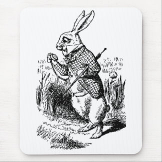 White Rabbit - Alice in Wonderland Mousepad Muismat