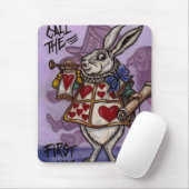 WHITE RABBIT Alice in Wonderland Muismat (Met muis)