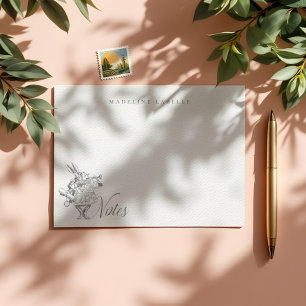 White Rabbit  Alice in Wonderland Naam Notitiekaartje