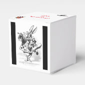 White Rabbit Alice in Wonderland Party Favorieten Bedankdoosjes (Voorkant Zijde)