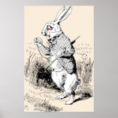 White Rabbit Alice in Wonderland Poster (Voorkant)