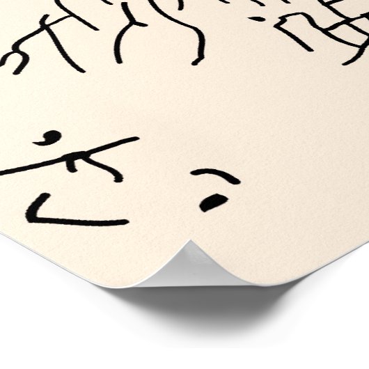 White Rabbit Alice in Wonderland Poster (Hoek)