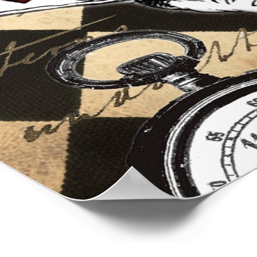 White Rabbit Alice in Wonderland Poster Print (Hoek)