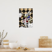 White Rabbit Alice in Wonderland Poster Print (Keuken)