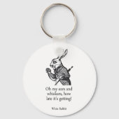 White Rabbit Alice in Wonderland Sleutelhanger (Voorkant)