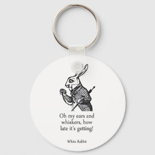 White Rabbit Alice in Wonderland Sleutelhanger