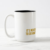 White Rabbit Alice in Wonderland Tweekleurige Koffiemok (Links)