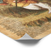 White Rabbit Alice in Wonderland Vintage Art Poster (Hoek)