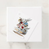 White Rabbit Alice Wonderland Hearts Bedankjes Labels (In situ)