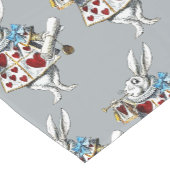 White Rabbit Alice Wonderland Hearts Korte Tafelloper (Hoek)