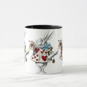 White Rabbit Alice Wonderland Hearts Mok (Midden)