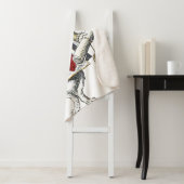 White Rabbit Alice Wonderland Hearts Sherpa Deken (In situ)