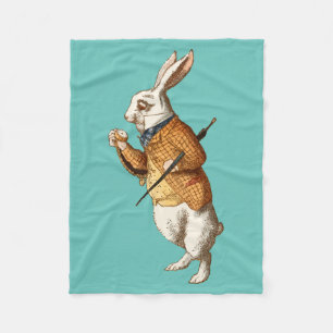 White Rabbit (Alice's avonturen in Wonderland) Fleece Deken