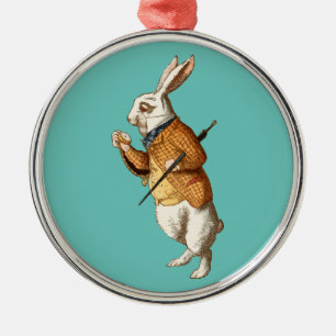 White Rabbit (Alice's avonturen in Wonderland) Metalen Ornament