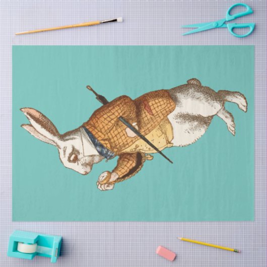 White Rabbit (Alice's avonturen in Wonderland) Tissuepapier (Craft)