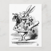 White Rabbit als Herald Briefkaart (Voorkant)