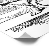 White Rabbit als Herald Poster (Hoek)