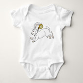 White Rabbit Baby Creeper Romper (Voorkant)