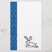 White Rabbit Blue Waves Briefpapier (Voorkant)