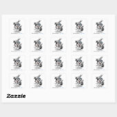 White Rabbit Bookplate Sticker (Vel)