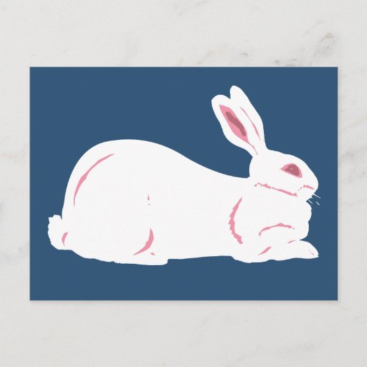 White Rabbit Briefkaart (Voorkant)