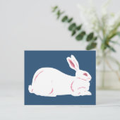 White Rabbit Briefkaart (Staand voorkant)