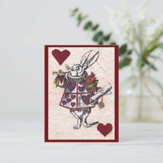 White Rabbit Briefkaart (Staand voorkant)