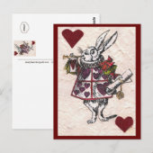 White Rabbit Briefkaart (Voorkant / Achterkant)