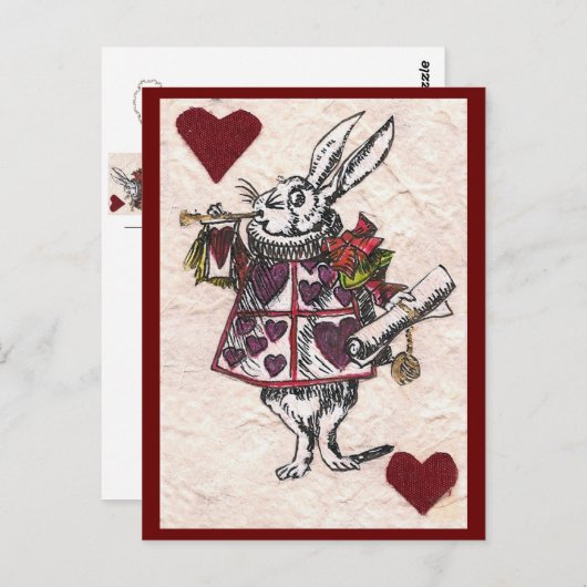 White Rabbit Briefkaart (Voorkant / Achterkant)