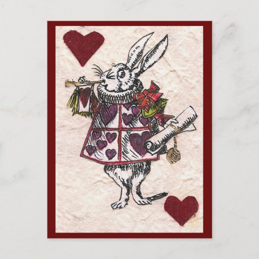 White Rabbit Briefkaart (Voorkant)