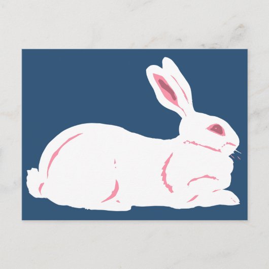White Rabbit Briefkaart (Voorkant)